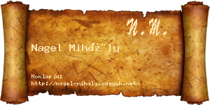 Nagel Mihály névjegykártya