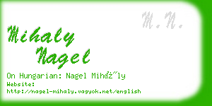 mihaly nagel business card